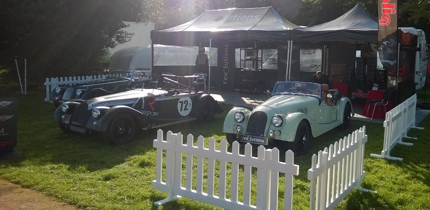 Crowd barriers at Morgan show